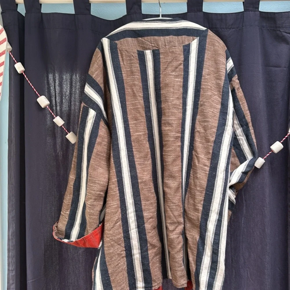 Ace and Jig Reversible Coat with Belt in Captain - Picture 5 of 7